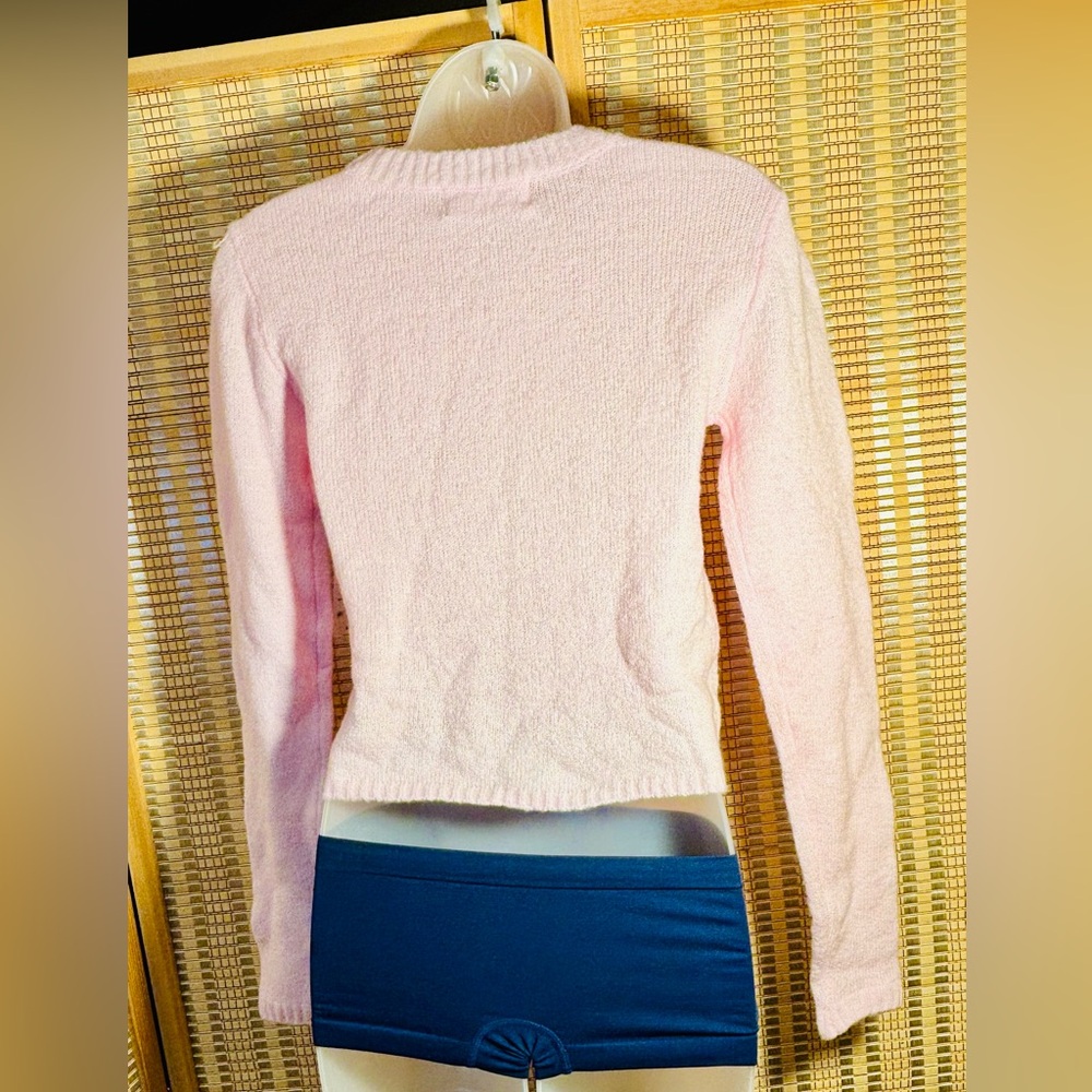 No Boundaries Extra soft pink fuzzy sweater top - Picture 8 of 10
